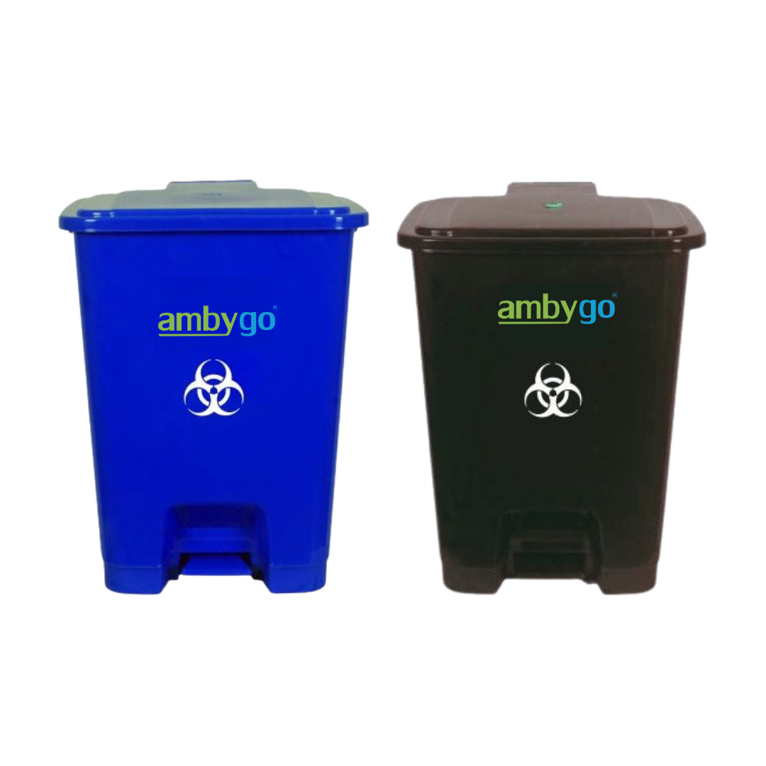 Ambygo® Bio Medical Waste Bins, Pedal Dustbin (Pack of 2)