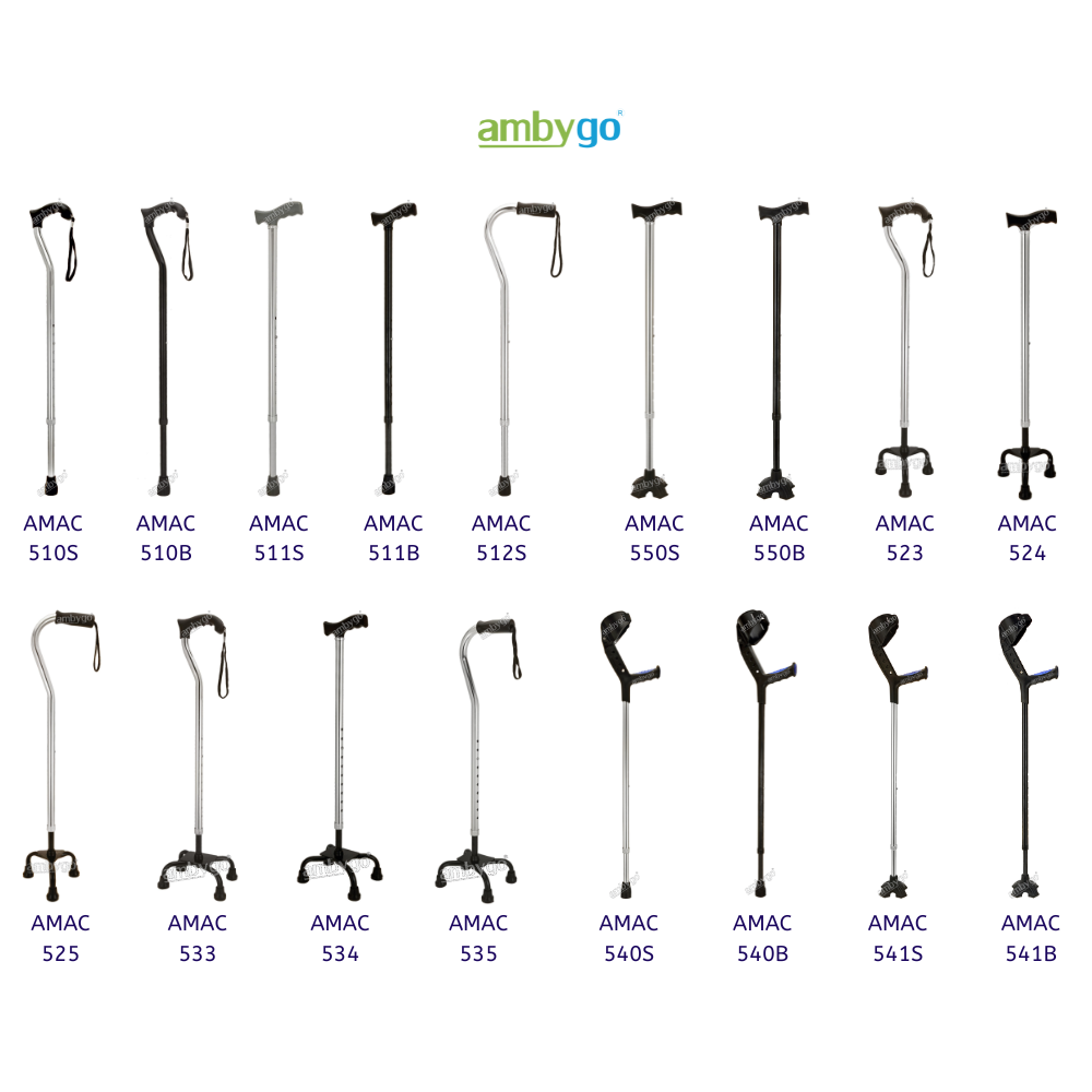 Ambygo® Walking Stick Aluminium with Unipod Base