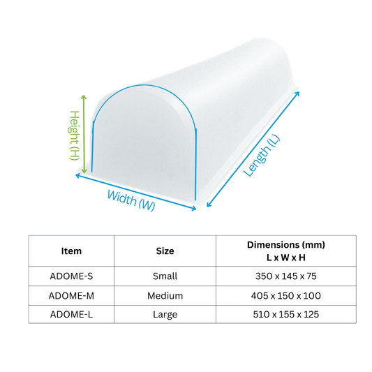 Dome Flat Bottom Chest Roll