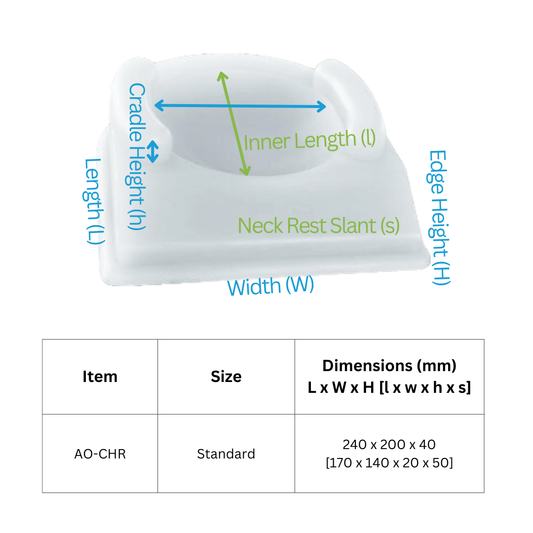 Opthalmic Cradle Head Rest