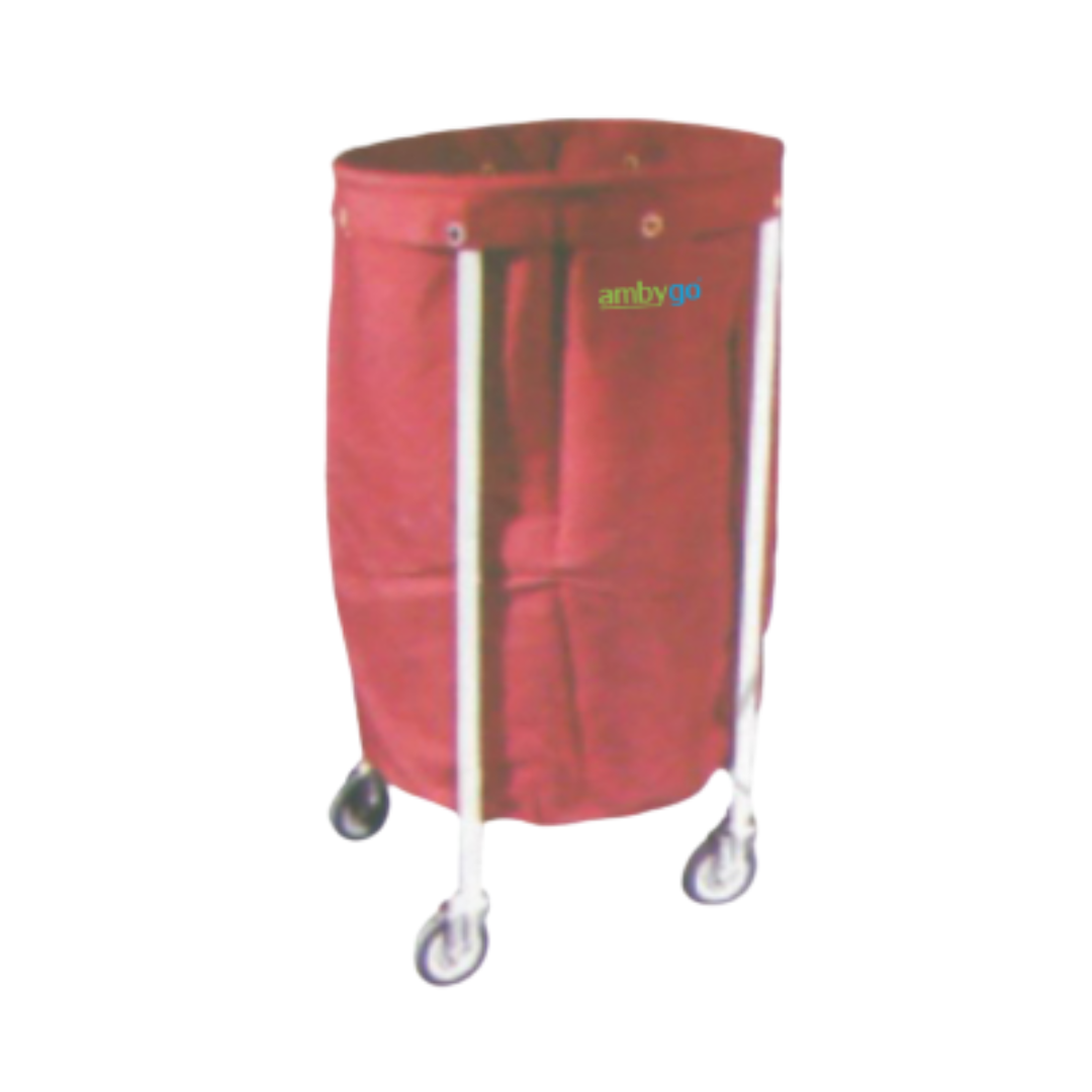 Solid Linen Trolley with Canvas Bag