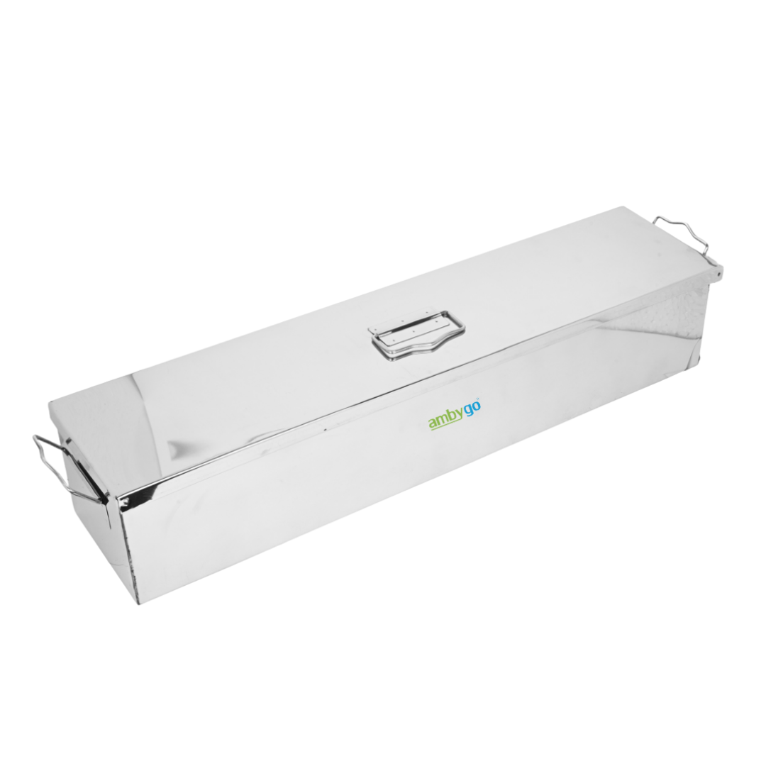 Cidex Tray with Cover Stainless Steel