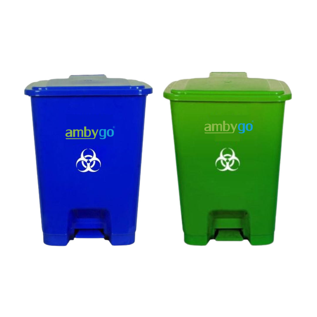 Ambygo® Bio Medical Waste Bins, Pedal Dustbin (Pack of 2)