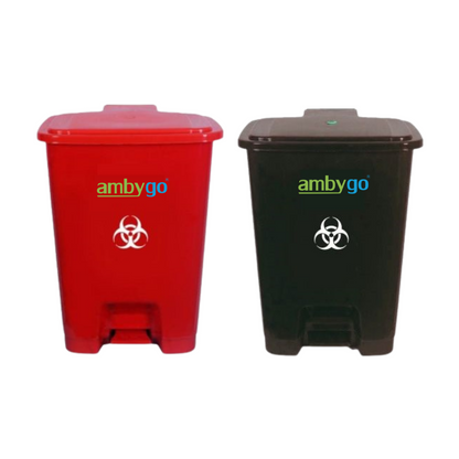 Ambygo® Bio Medical Waste Bins, Pedal Dustbin (Pack of 2)