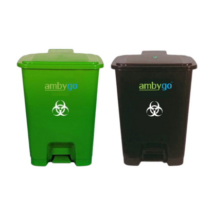 Ambygo® Bio Medical Waste Bins, Pedal Dustbin (Pack of 2)