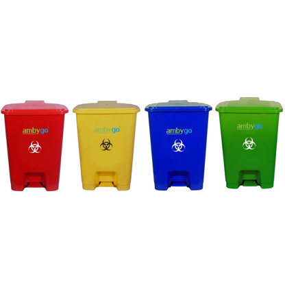 Ambygo® Bio Medical Waste Bins, Pedal Dustbin (Pack of 4)