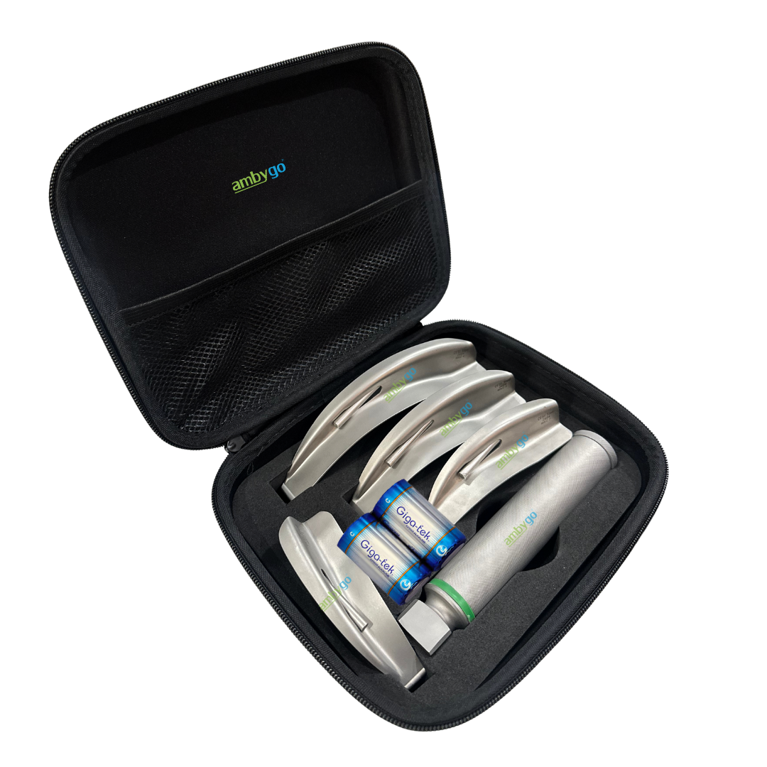 Fiber Optic Laryngoscope Set-Black Case