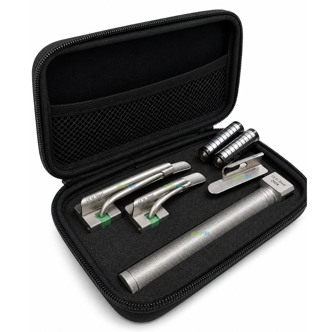Fiber Optic Laryngoscope Set-Black Case